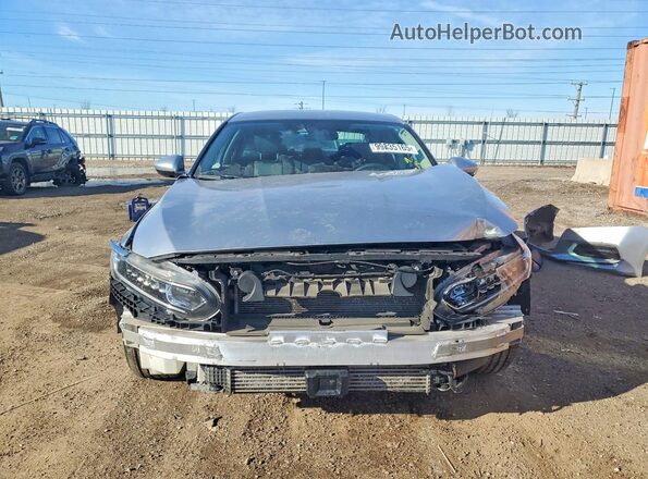 1HGCV1F14KA061192 2019 HONDA ACCORD Silver Դիմացի տեսք