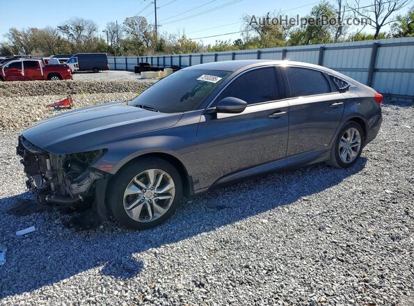 1HGCV1F15KA122727 2019 HONDA ACCORD Gray Przód lewy