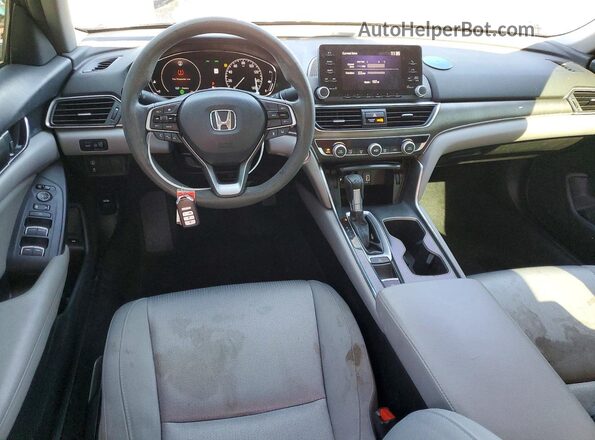 1HGCV1F15KA122727 2019 HONDA ACCORD Gray Widok deski rozdzielczej