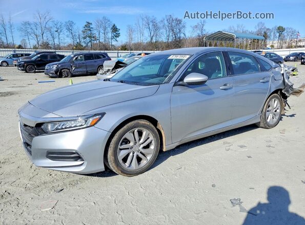 1HGCV1F15KA166971 2019 HONDA ACCORD Серебряный Передняя левая четверть