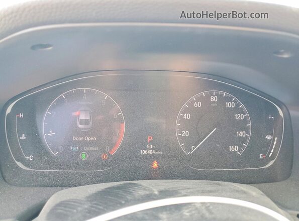 1HGCV1F15KA166971 2019 HONDA ACCORD Серебряный Вид щитка приборов