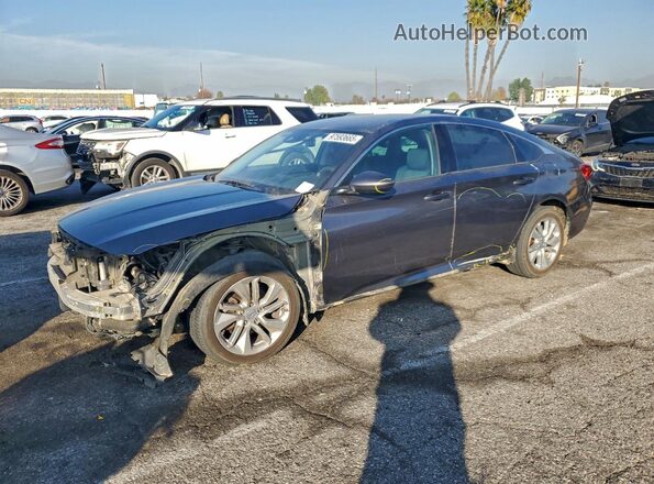 1HGCV1F18KA140851 2019 HONDA ACCORD Серый Передняя левая четверть