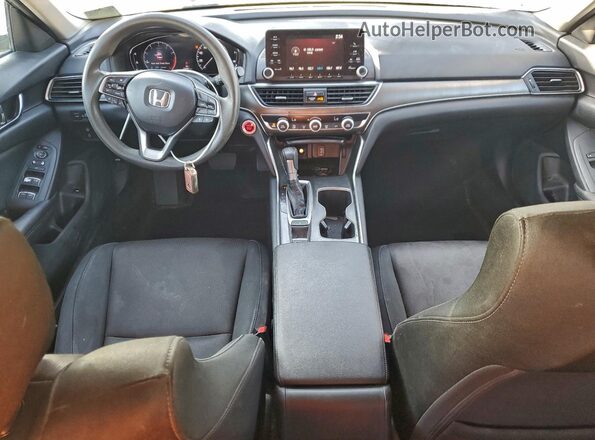 1HGCV1F18KA140851 2019 HONDA ACCORD Серый Вид панели приборов