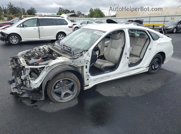 1HGCV1F19KA159926 2019 HONDA ACCORD Белый Передняя левая четверть