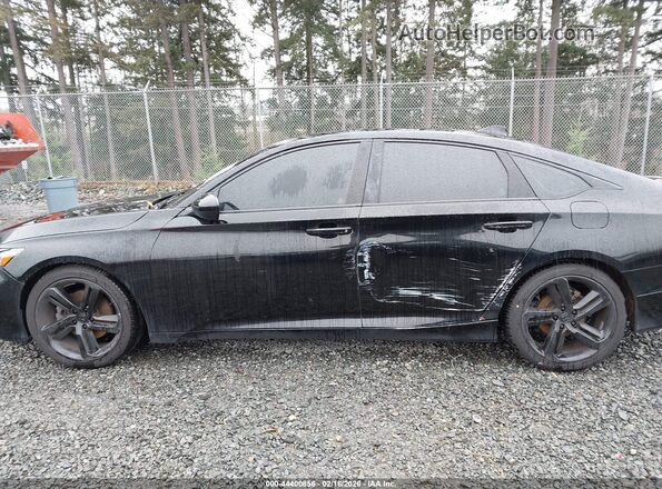 1HGCV1F30JA233315 2018 HONDA ACCORD Черный Панорамный вид салона 360°