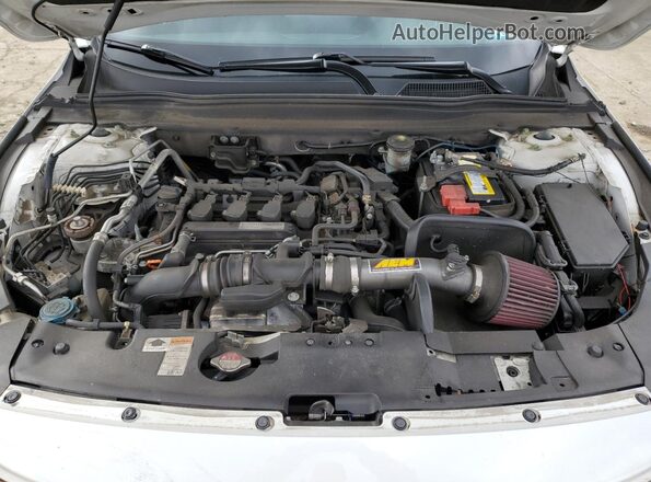 1HGCV1F30KA060848 2019 HONDA ACCORD Белый Вид задней части салона