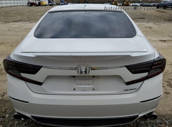 1HGCV1F30KA060848 2019 HONDA ACCORD Белый Вид сзади