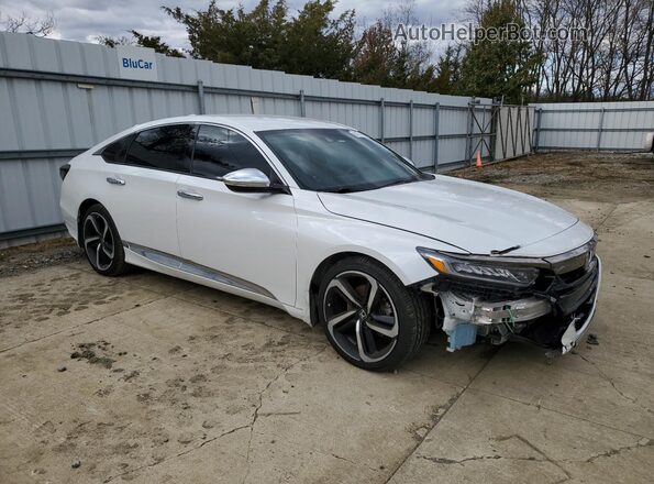 1HGCV1F30KA060848 2019 HONDA ACCORD Белый Передняя правая четверть
