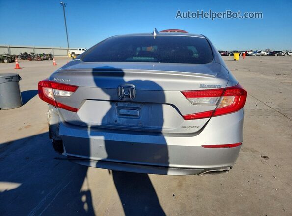 1HGCV1F30KA084017 2019 HONDA ACCORD Silver Հետևի տեսք