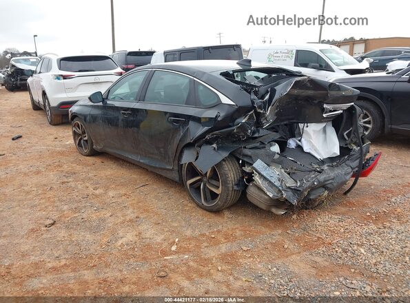 1HGCV1F31KA051334 2019 HONDA ACCORD Black Tył lewy