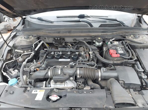 1HGCV1F31KA051334 2019 HONDA ACCORD Black Widok z tyłu