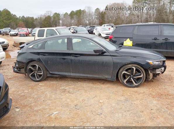 1HGCV1F31KA051334 2019 HONDA ACCORD Black Widok wnętrza 360 stopni