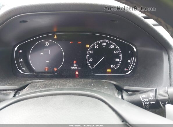 1HGCV1F31KA051334 2019 HONDA ACCORD Black Widok tylnych siedzeń