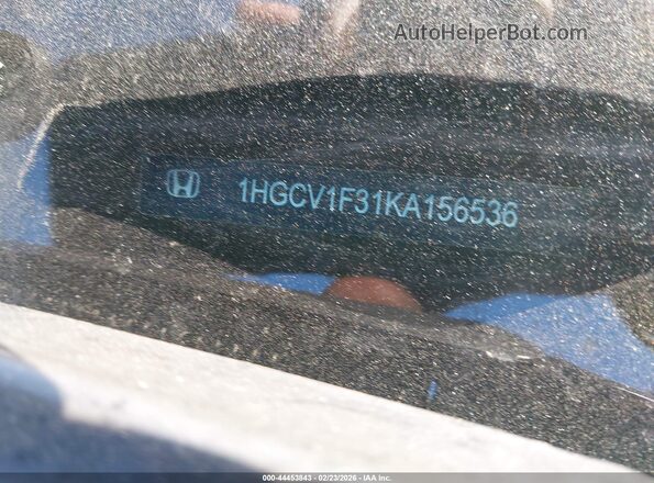 1HGCV1F31KA156536 2019 HONDA ACCORD Белый Вид подкапотного пространства