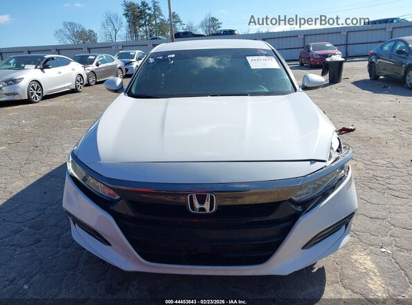 1HGCV1F31KA156536 2019 HONDA ACCORD Белый Вид щитка приборов