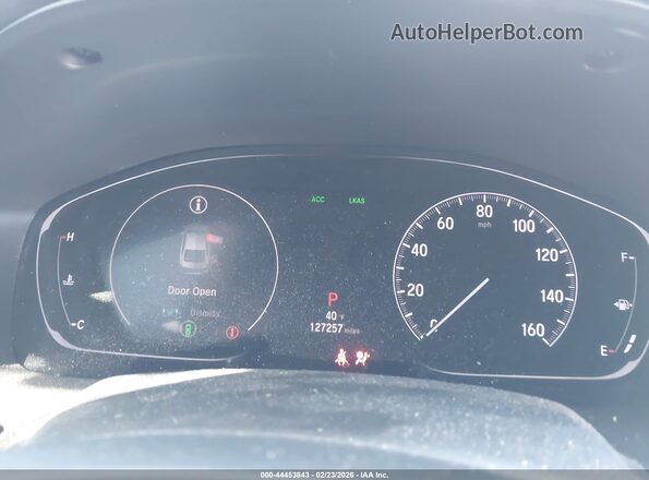 1HGCV1F31KA156536 2019 HONDA ACCORD Белый Вид задних сидений