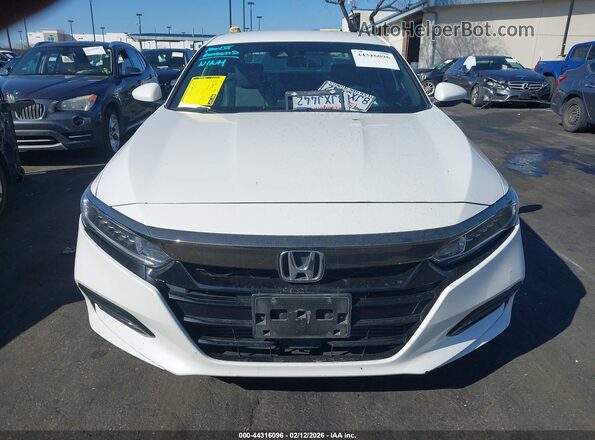 1HGCV1F34KA036259 2019 HONDA ACCORD Белый Вид щитка приборов