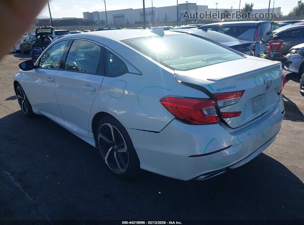 1HGCV1F34KA036259 2019 HONDA ACCORD Белый Задняя левая четверть