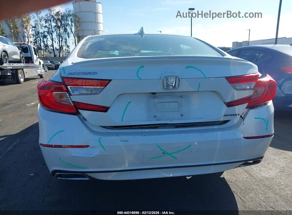 1HGCV1F34KA036259 2019 HONDA ACCORD Белый Вид спереди