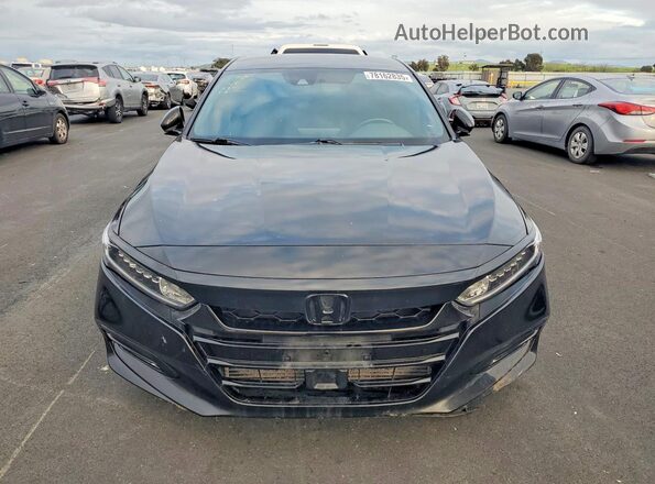 1HGCV1F34KA061050 2019 HONDA ACCORD Черный Вид спереди