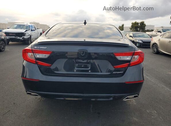 1HGCV1F34KA061050 2019 HONDA ACCORD Черный Вид сзади