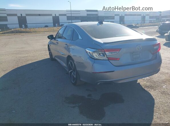 1HGCV1F34MA013065 2021 HONDA ACCORD Silver Задня ліва чверть