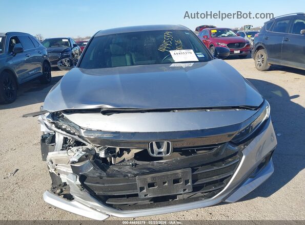 1HGCV1F34MA013065 2021 HONDA ACCORD Silver Вид щитка приладів
