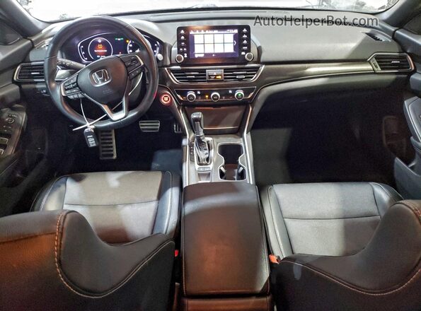 1HGCV1F35JA170602 2018 HONDA ACCORD Белый Вид панели приборов