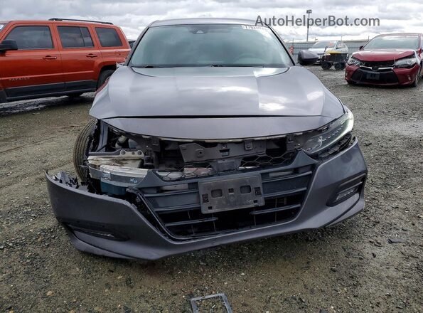 1HGCV1F35KA113317 2019 HONDA ACCORD Угольный Вид спереди