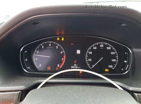 1HGCV1F35KA113317 2019 HONDA ACCORD Угольный Вид щитка приборов