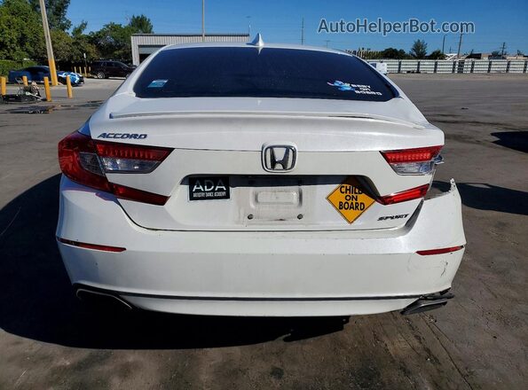 1HGCV1F35KA168186 2019 HONDA ACCORD Белый Вид сзади