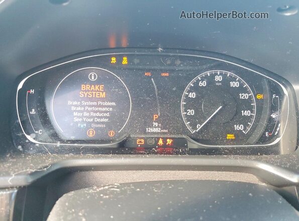 1HGCV1F35KA168186 2019 HONDA ACCORD Белый Вид щитка приборов