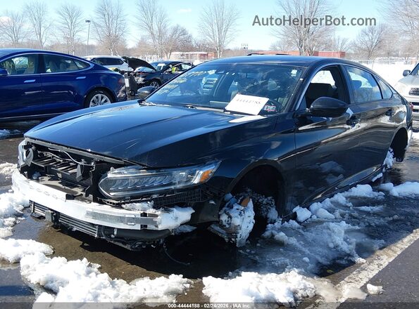 1HGCV1F35MA106791 2021 HONDA ACCORD Black Vista tres cuartos delantera izquierda