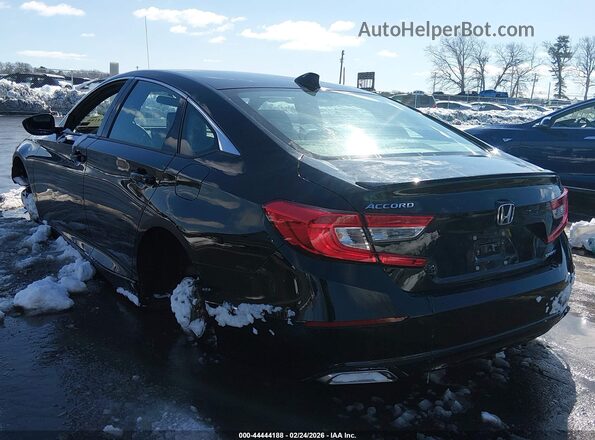 1HGCV1F35MA106791 2021 HONDA ACCORD Black Trasero izquierdo