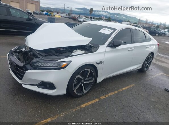 1HGCV1F35NA020799 2022 HONDA ACCORD Белый Передняя левая четверть