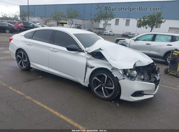 1HGCV1F35NA020799 2022 HONDA ACCORD Белый Передняя правая четверть