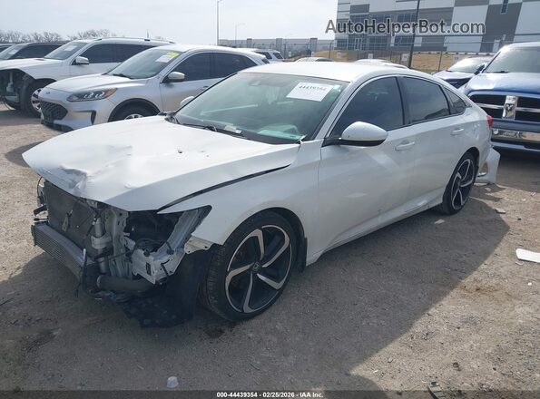 1HGCV1F36KA011718 2019 HONDA ACCORD White Передня ліва чверть