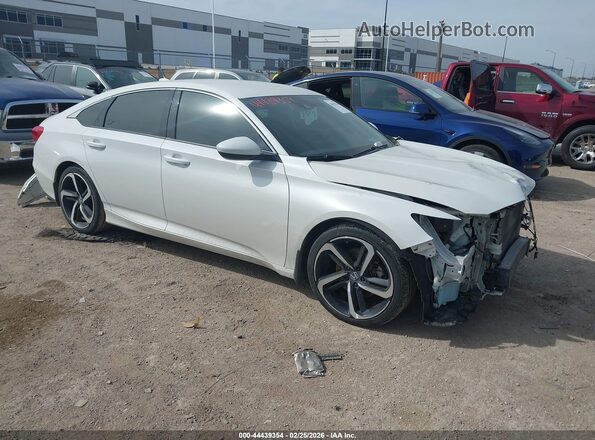 1HGCV1F36KA011718 2019 HONDA ACCORD White Передня права чверть