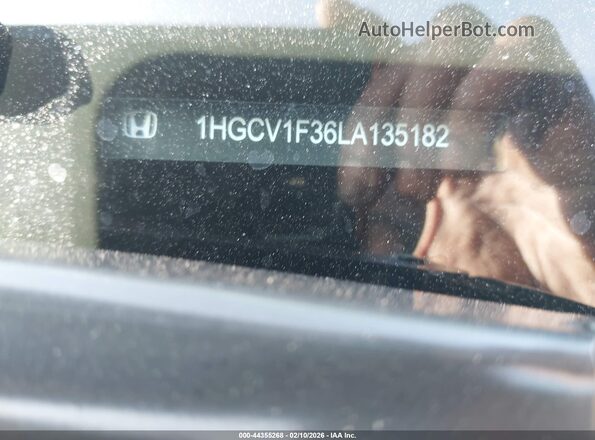 1HGCV1F36LA135182 2020 HONDA ACCORD Черный 