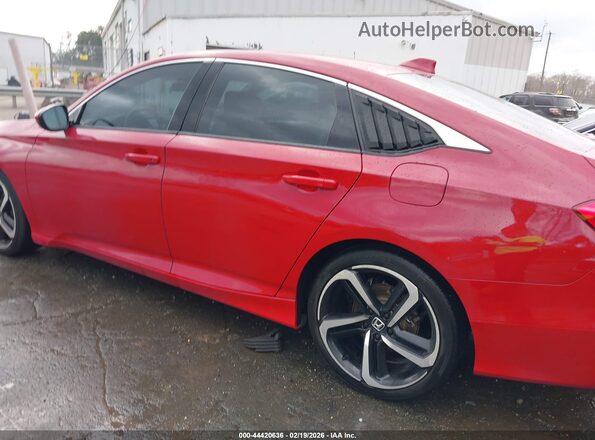 1HGCV1F37KA021027 2019 HONDA ACCORD Красный Панорамный вид салона 360°