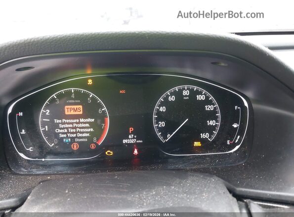 1HGCV1F37KA021027 2019 HONDA ACCORD Красный Вид задних сидений