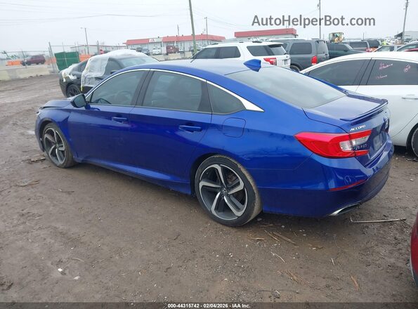 1HGCV1F37LA073405 2020 HONDA ACCORD Blue Tył lewy