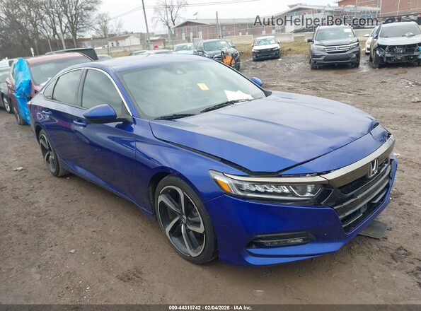 1HGCV1F37LA073405 2020 HONDA ACCORD Blue Widok wnętrza z tyłu