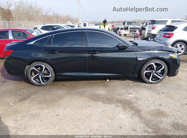 1HGCV1F38KA085271 2019 HONDA ACCORD Черный Панорамный вид салона 360°