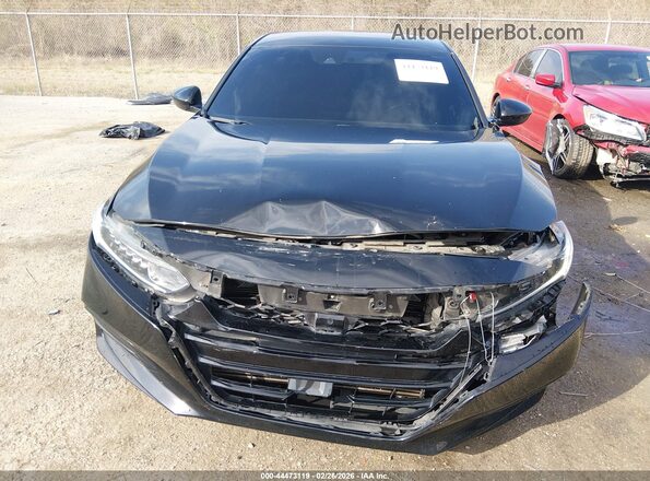 1HGCV1F38KA085271 2019 HONDA ACCORD Черный Вид задней части салона