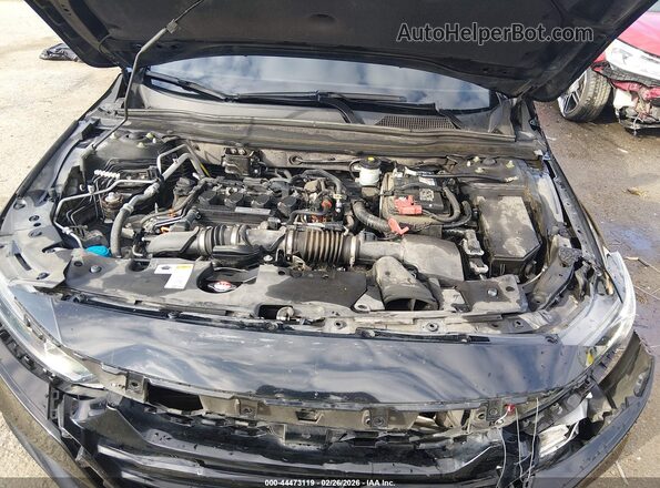 1HGCV1F38KA085271 2019 HONDA ACCORD Черный Вид сзади