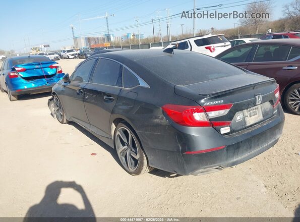 1HGCV1F39LA144779 2020 HONDA ACCORD Черный Задняя левая четверть