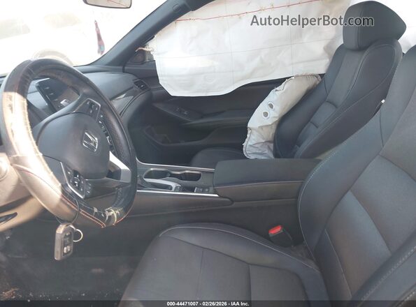 1HGCV1F39LA144779 2020 HONDA ACCORD Черный Вид салона спереди
