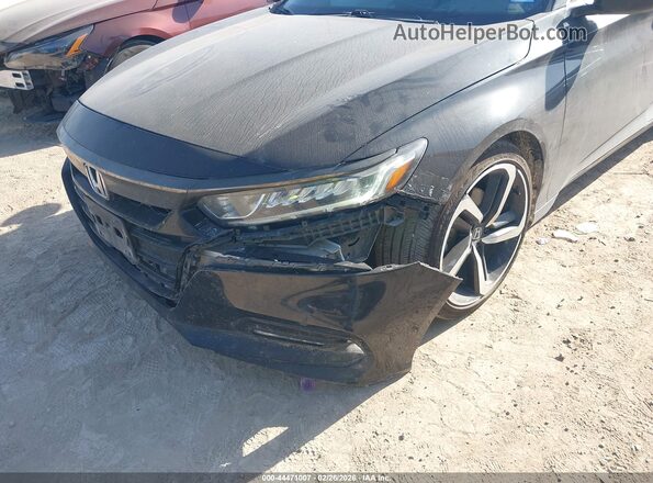 1HGCV1F39LA144779 2020 HONDA ACCORD Черный Вид спереди