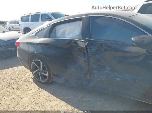1HGCV1F39LA144779 2020 HONDA ACCORD Черный Вид задней части салона